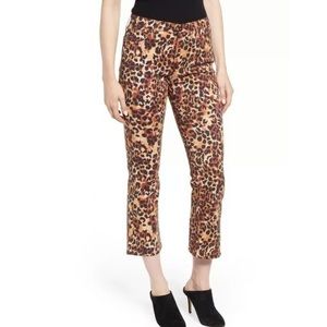 AG Jodi Cropped Pants Untaimed Camo Cognac